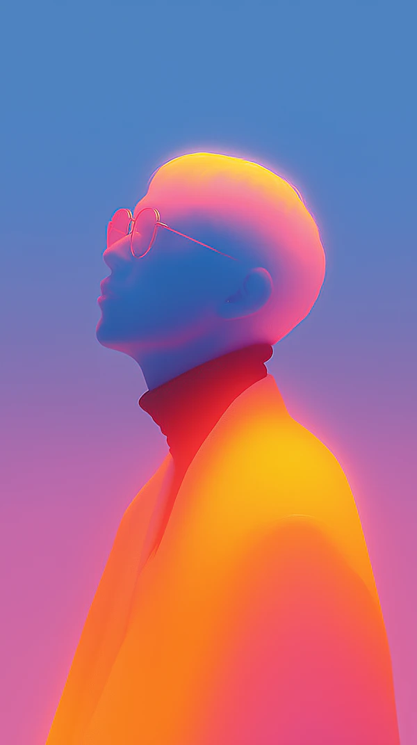 Neon Contemplation