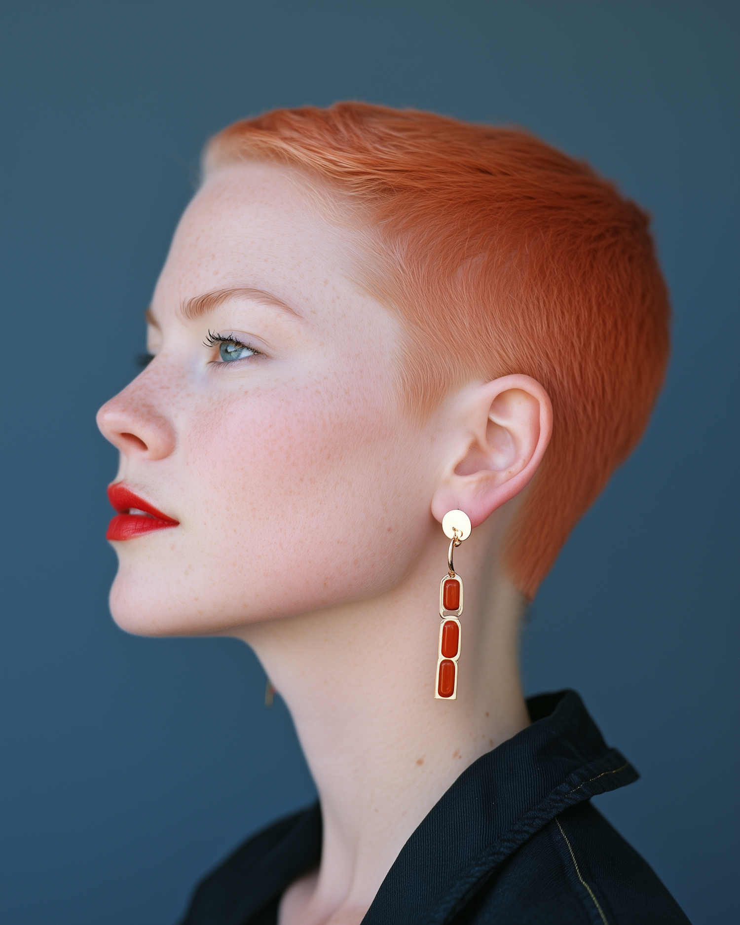 Vibrant Orange Hair Portrait