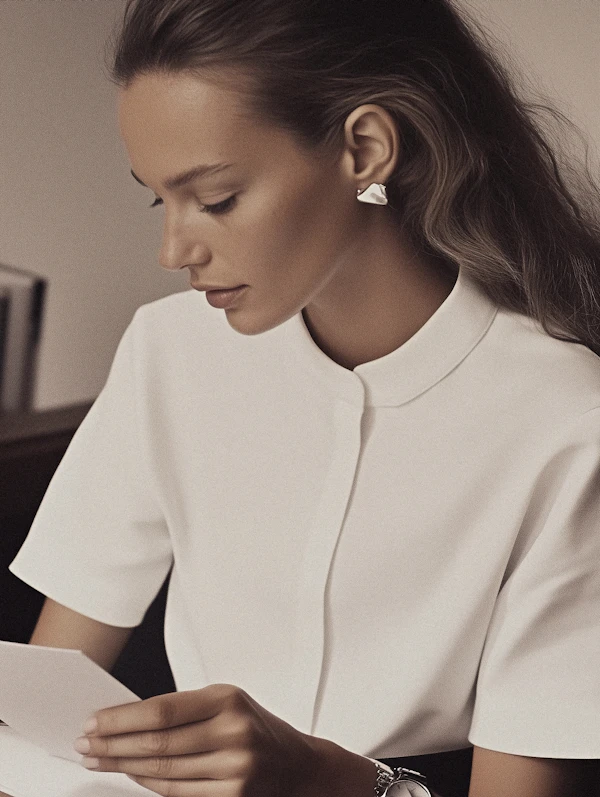 Elegant Woman Reading