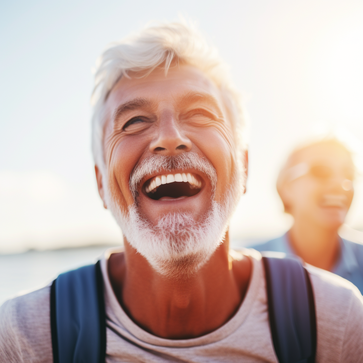 Joyful Elder with a Radiant Smile