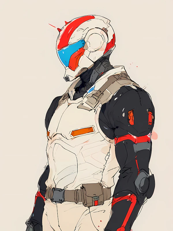 Futuristic Armored Character