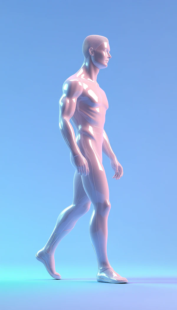 Futuristic Humanoid Figure