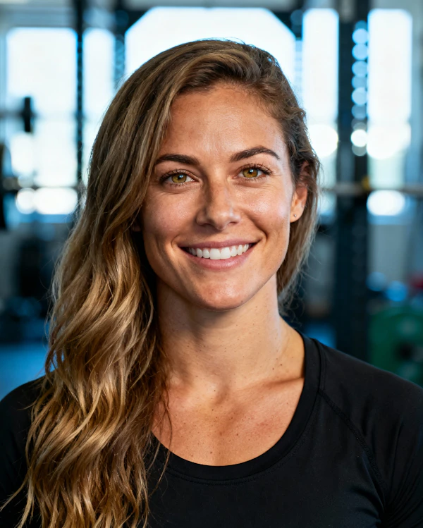 Smiling Woman in Gym