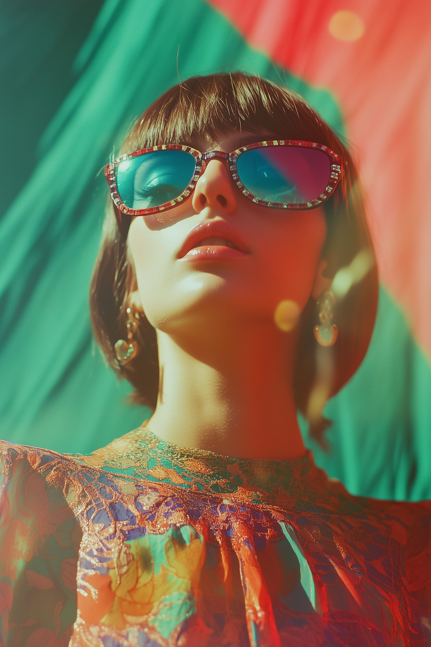 Fashionable Portrait with Sunglasses