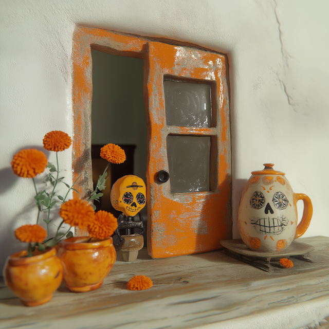 Rustic Day of the Dead Scene