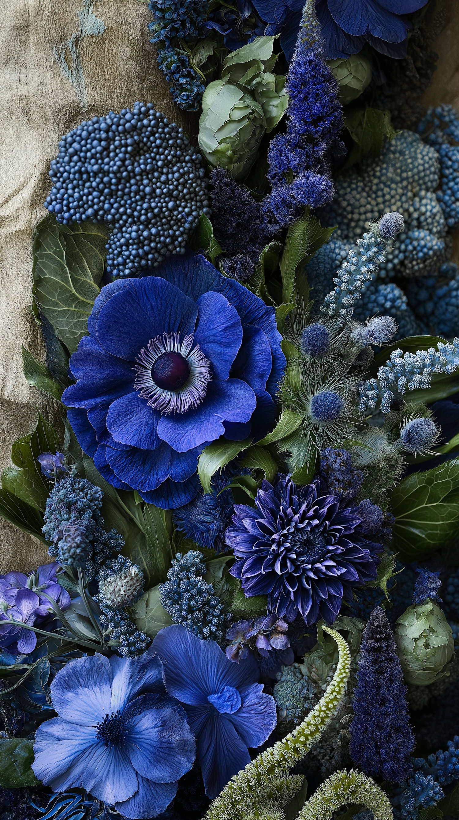 Serene Blue Floral Arrangement