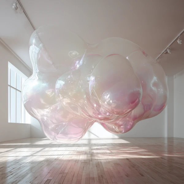 Iridescent Bubble Sculpture