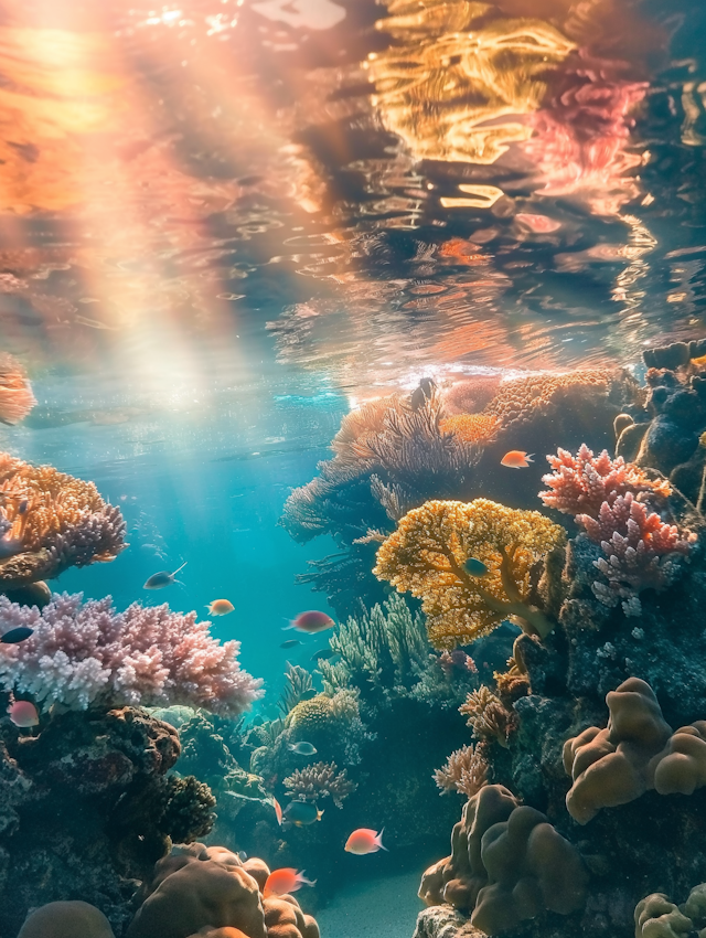 Vibrant Underwater Reef Ecosystem