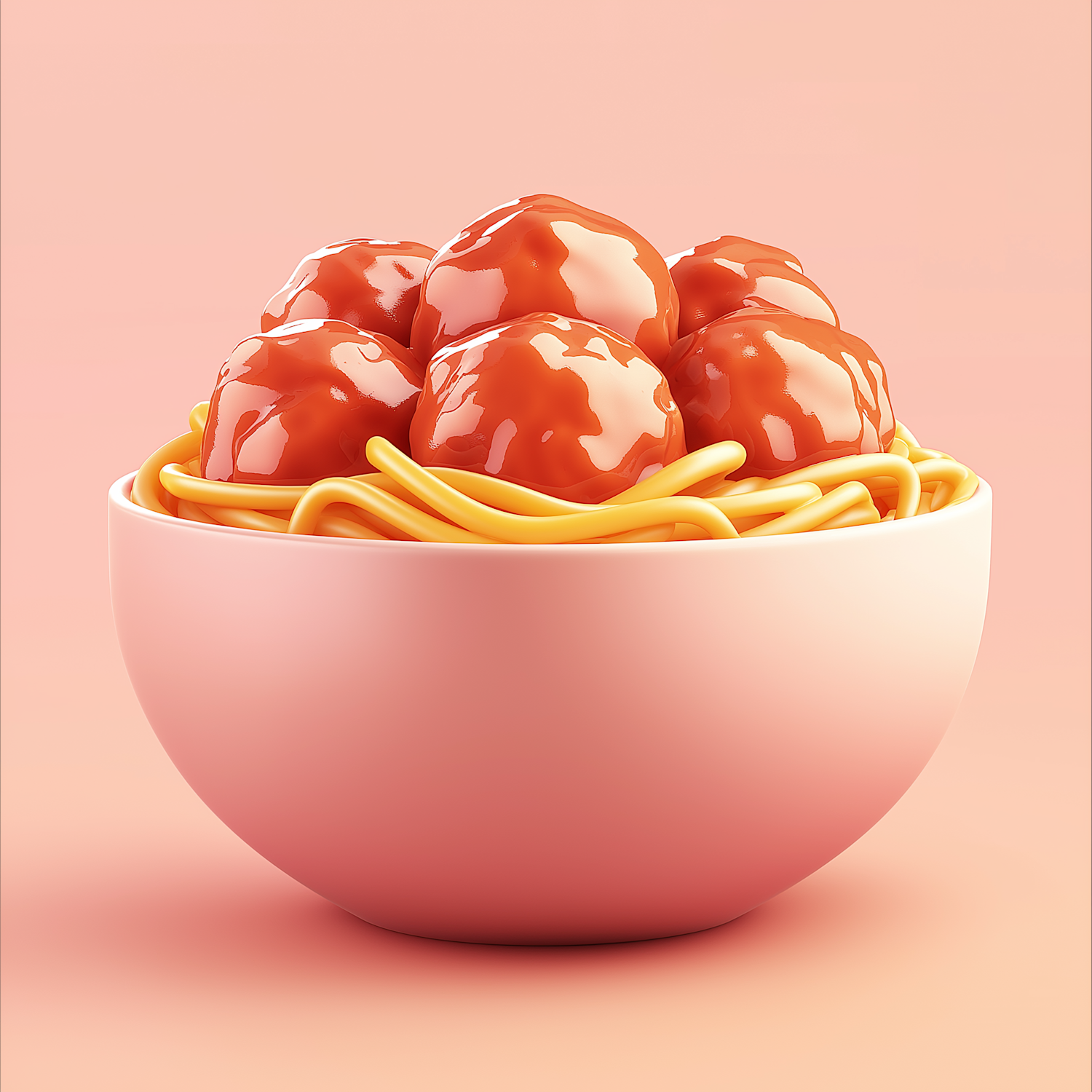 Stylized Spaghetti and Meatballs