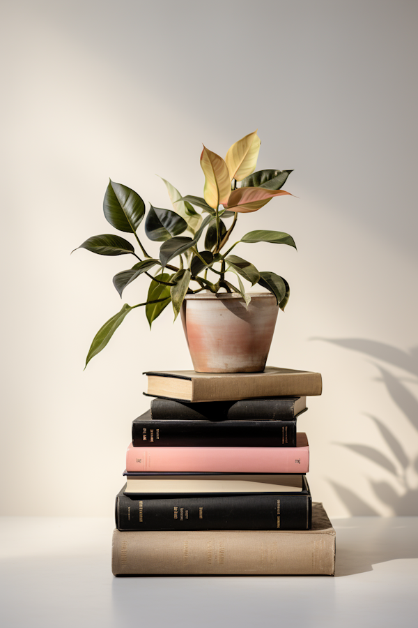 Variegated Plant on Literary Tower