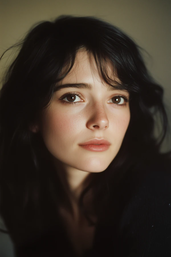 Close-up Portrait of a Young Woman
