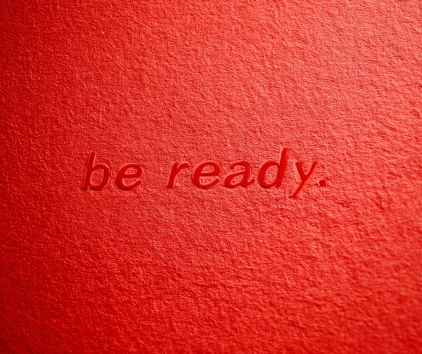 Textured Red Message