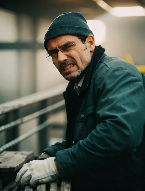 Focused Worker Portrait