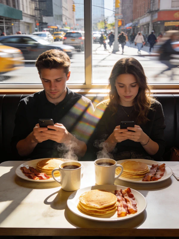 Diner Morning Scene