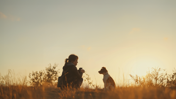 Tranquil Moment in Golden Light