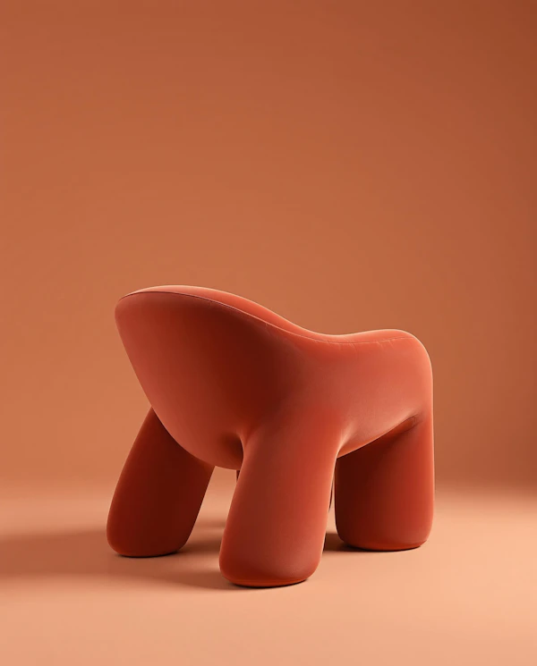 Abstract Terracotta Chair
