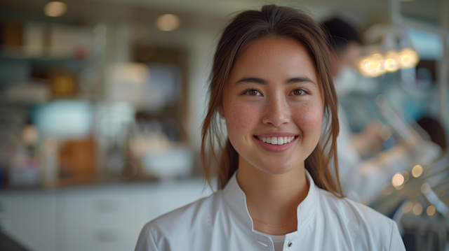 Smiling Female Chef Portrait