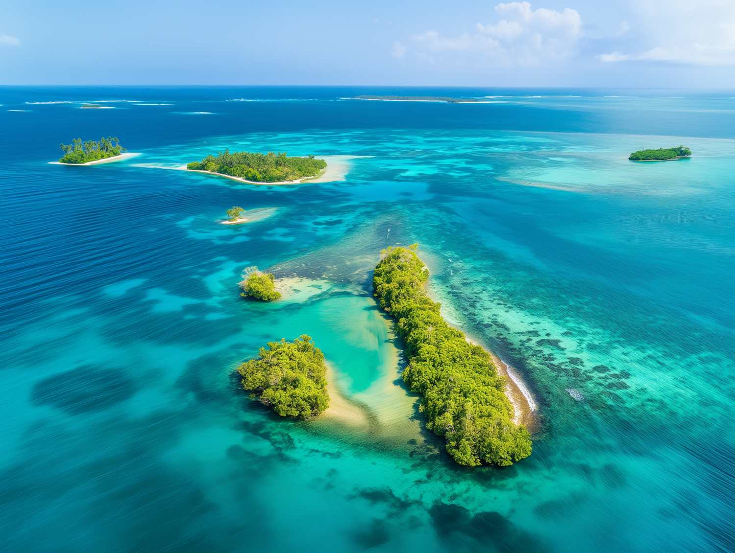 Tropical Seascape Aerial View