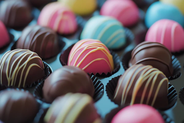 Colorful Truffle Assortment