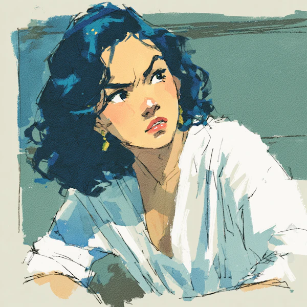Stylized Woman Portrait
