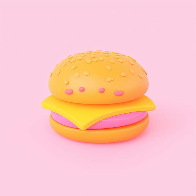 Anthropomorphic Hamburger Illustration