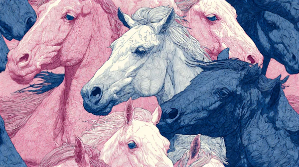 Vibrant Horse Illustration