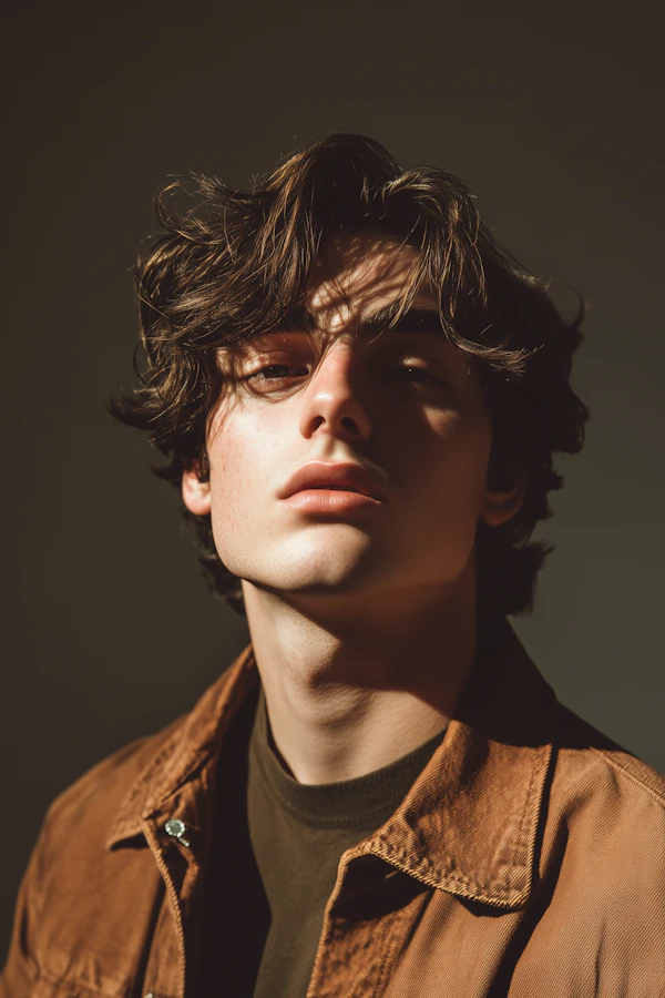 Introspective Portrait of a Young Man