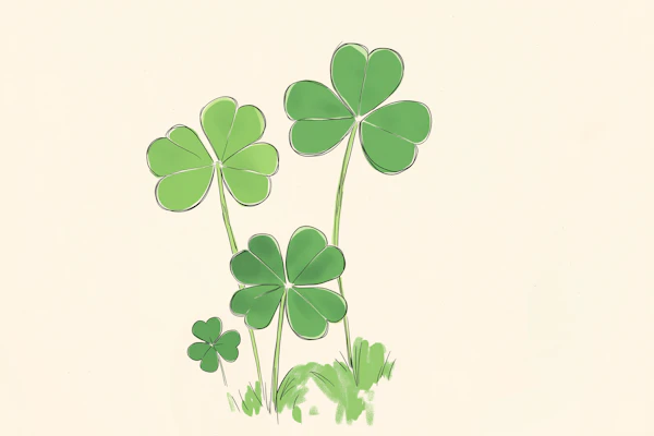 Minimalist Clover Art