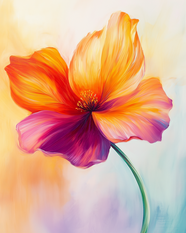 Vibrant Abstract Flower