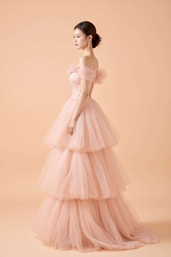 Elegant Woman in Pink