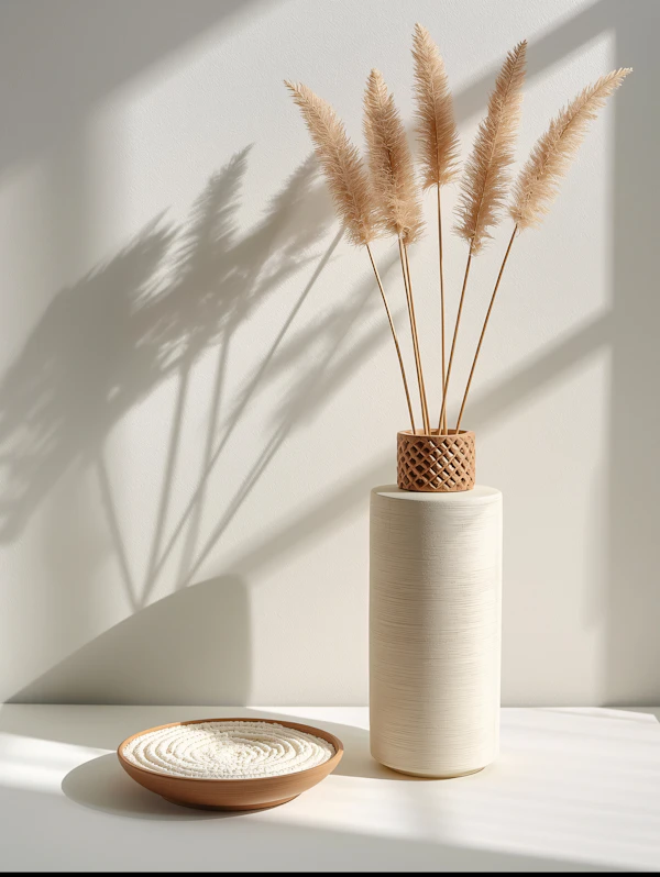 Minimalist Pampas Display