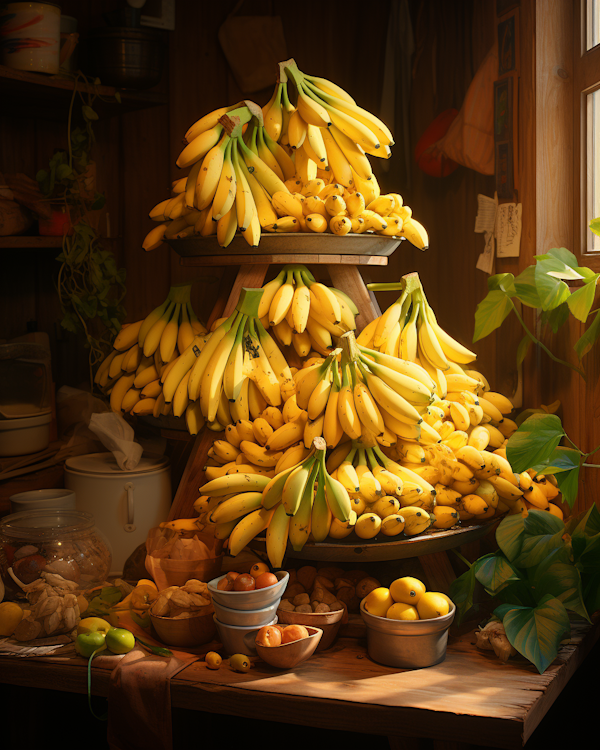 Banana Bounty Still Life