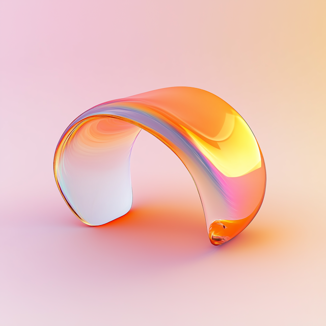 Abstract 3D Ribbon Art