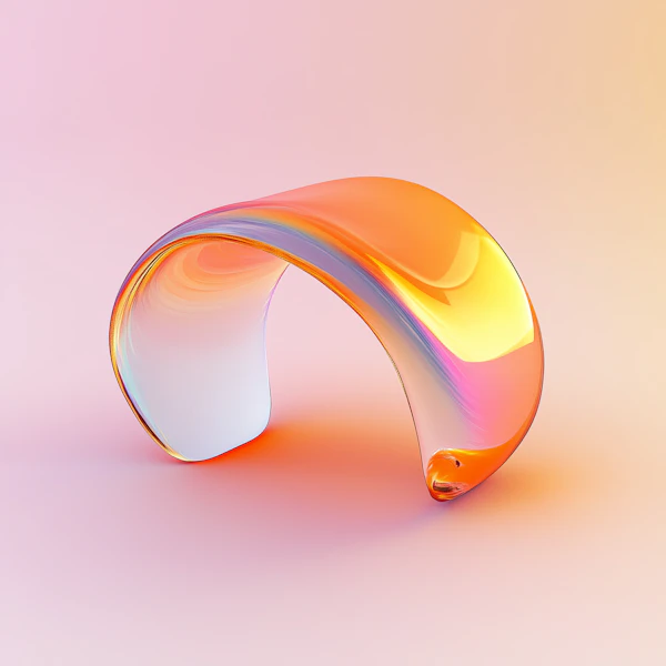 Abstract 3D Ribbon Art