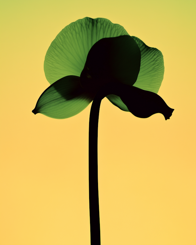 Silhouette Flower Art