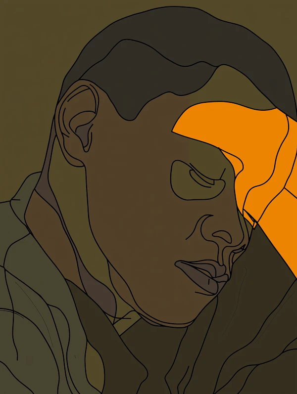 Stylized Human Profile Illustration