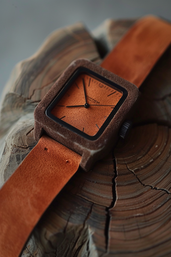 Artisanal Watch on Wooden Surface