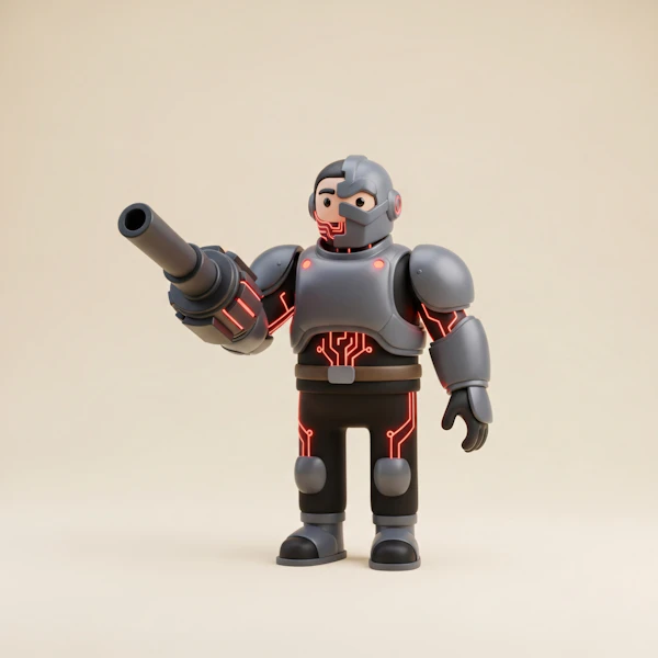 Futuristic Soldier Render