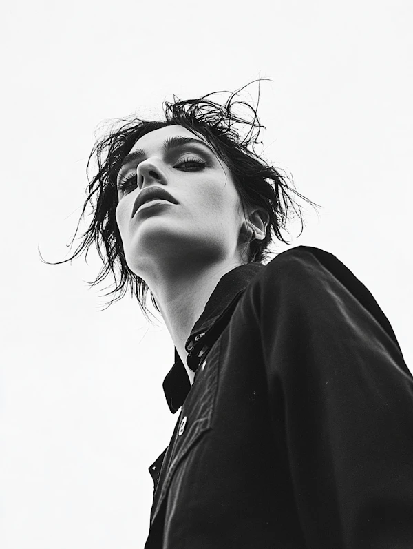 Dramatic B&W Portrait