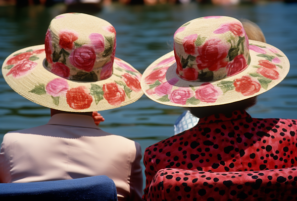 Elegance in Bloom: Leisure Moments in Floral Sunhats