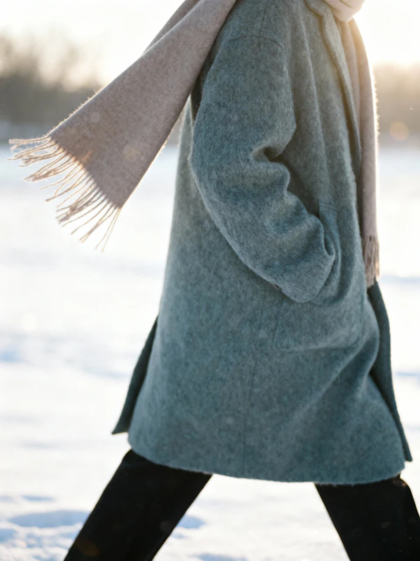 Snowy Stroll Serenity