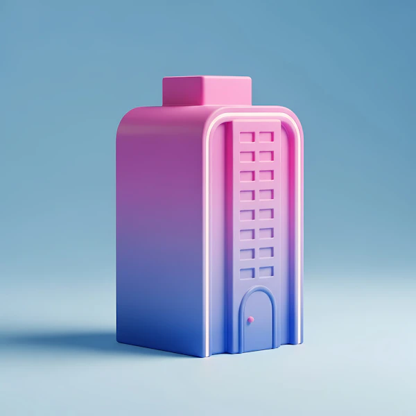 Futuristic Gradient Building