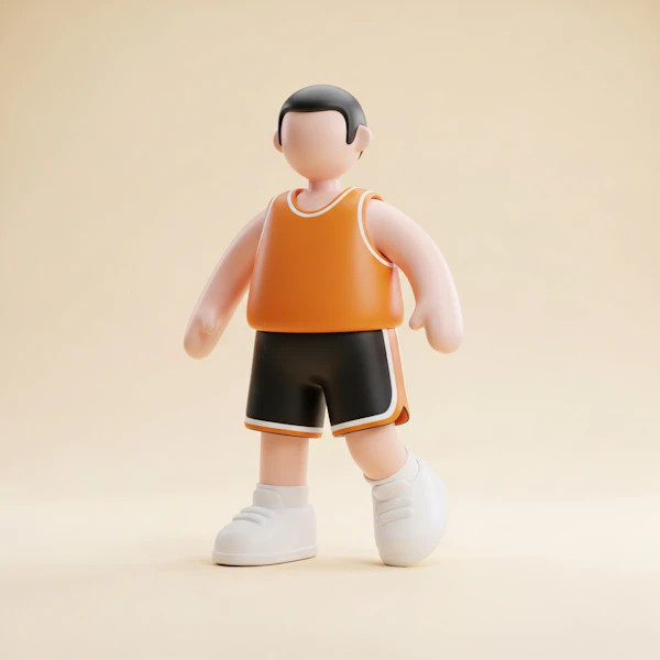 Stylized Basketball Player