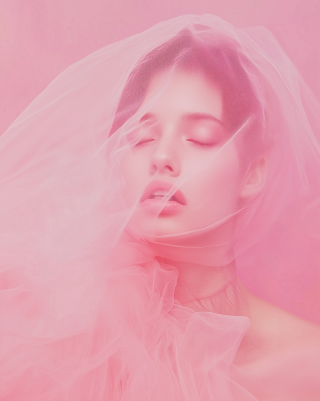 Dreamy Pink Tulle Portrait