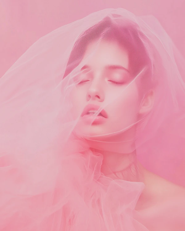 Dreamy Pink Tulle Portrait