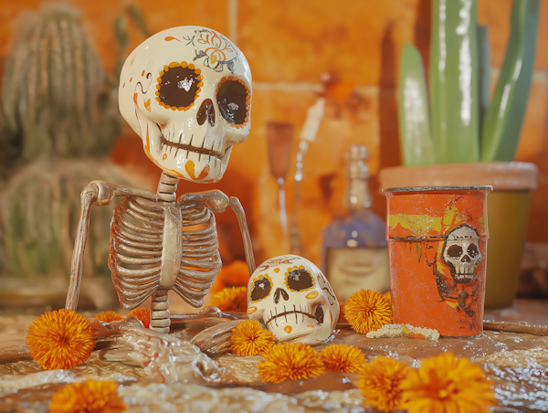 Day of the Dead Festive Scene