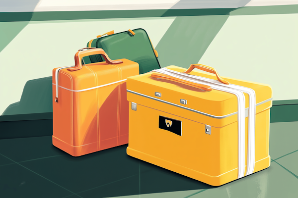 Colorful Illustrated Suitcases