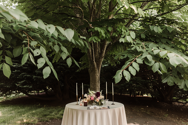 Serene Outdoor Table Setting