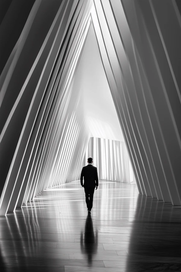 Futuristic Hallway Walk