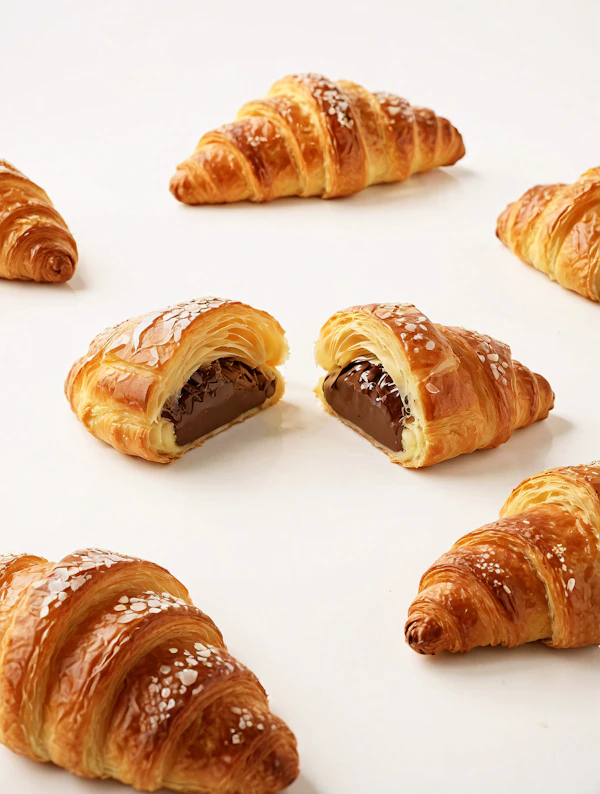 Golden Chocolate Croissants